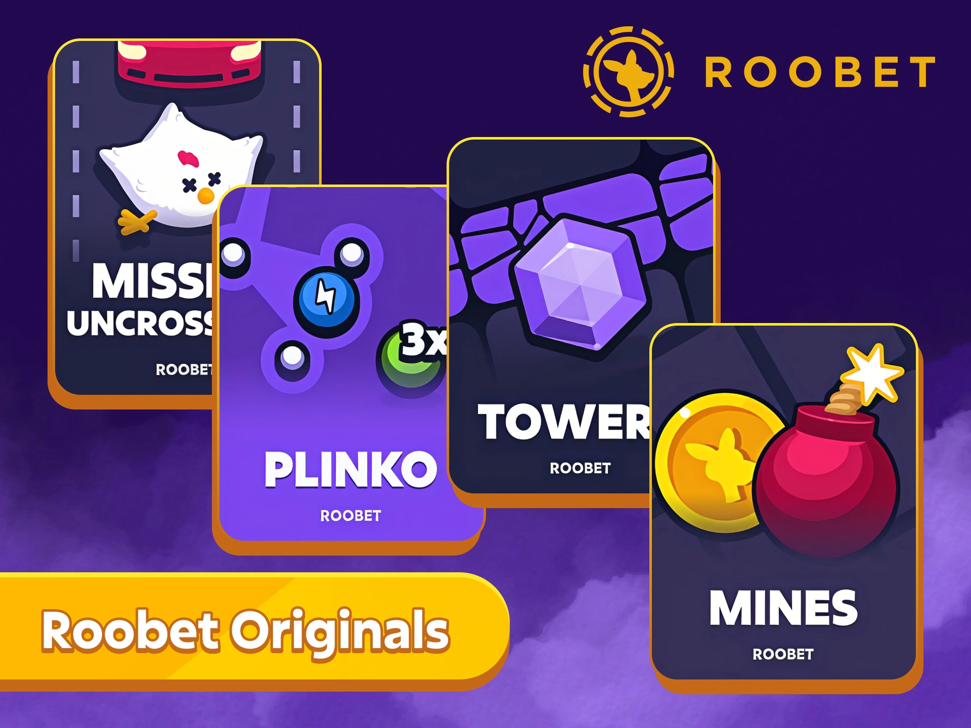 Prueba Roobet Originals en tu teléfono usando la aplicación PWA de Roobet.