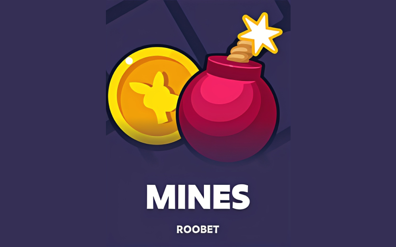 Esquivá las minas en el tablero y llevate el tesoro en el juego de Mines de Roobet.