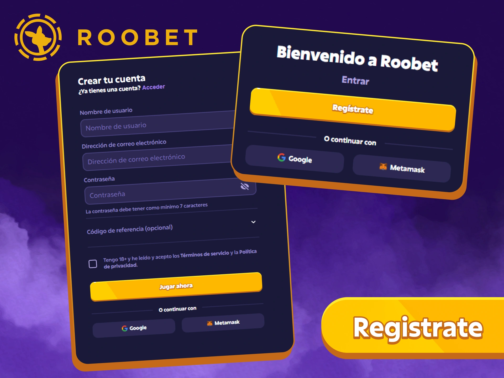 Create Roobet account in following our instructions to start playing.