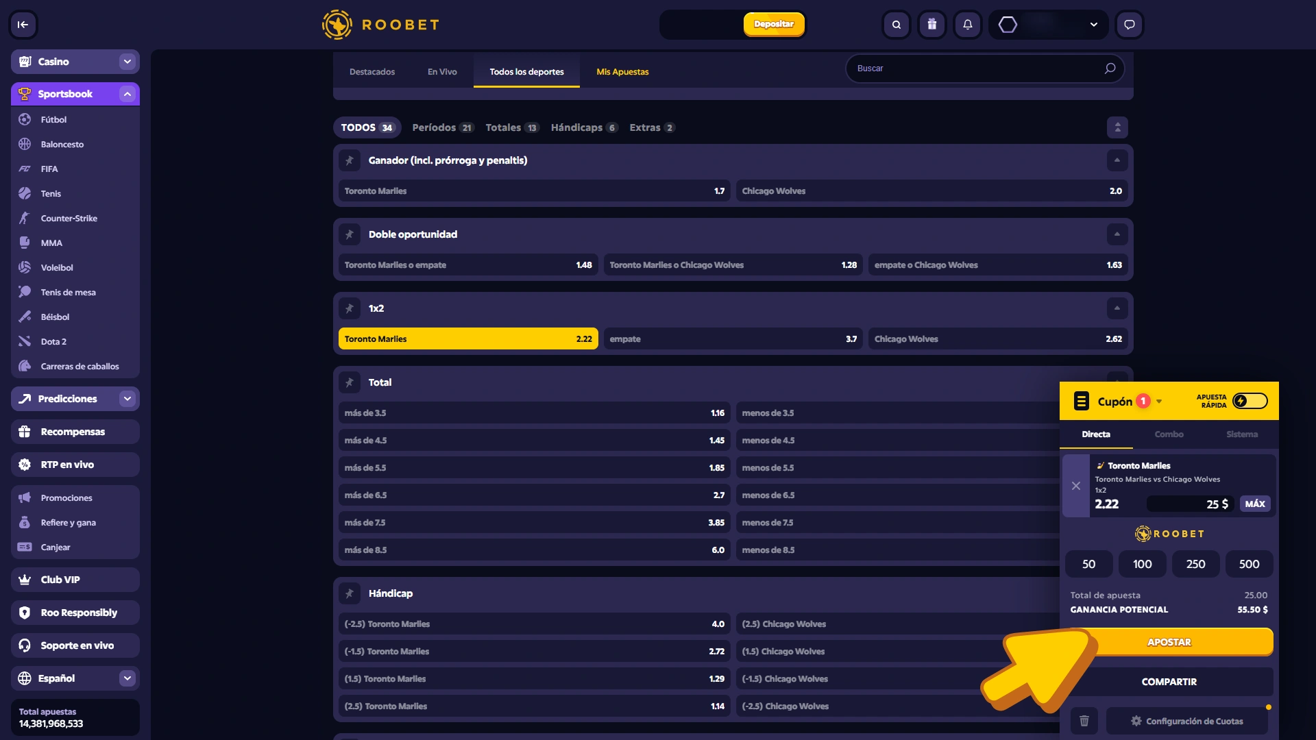Confirma tu apuesta de hockey y gana a lo grande en Roobet.