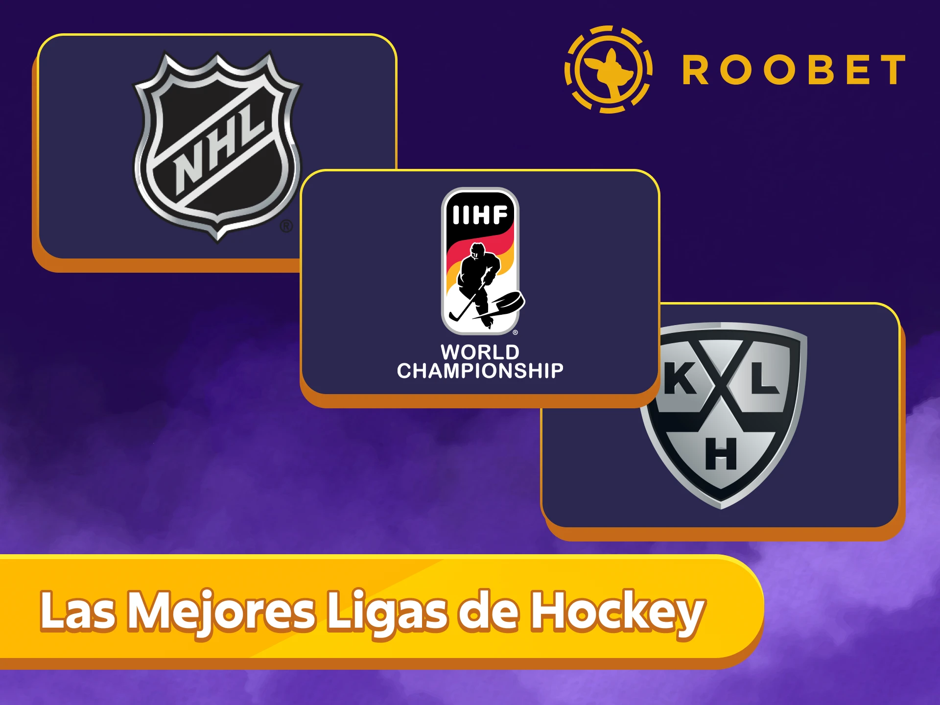 Realiza tus apuestas en los torneos de hockey sobre hielo más importantes en Roobet.